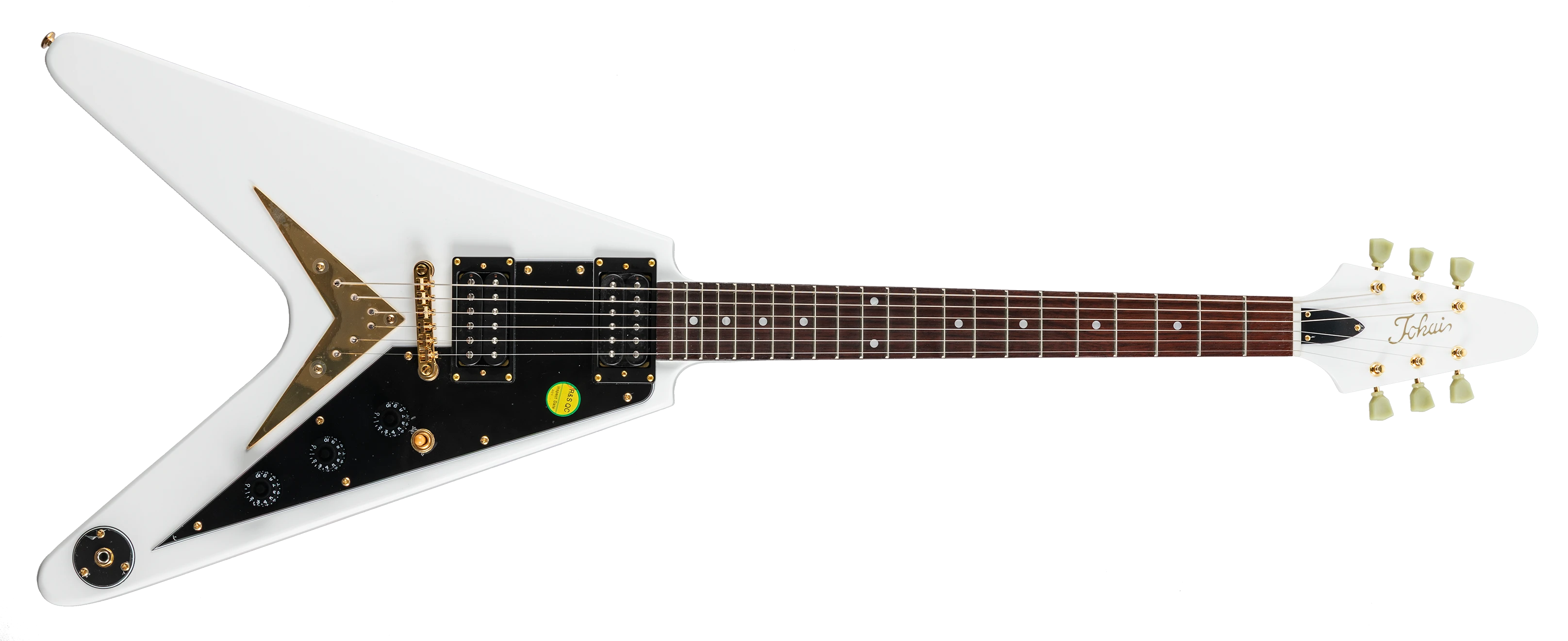 Tokai FV67 MH SW Traditional V snow white/jatoba